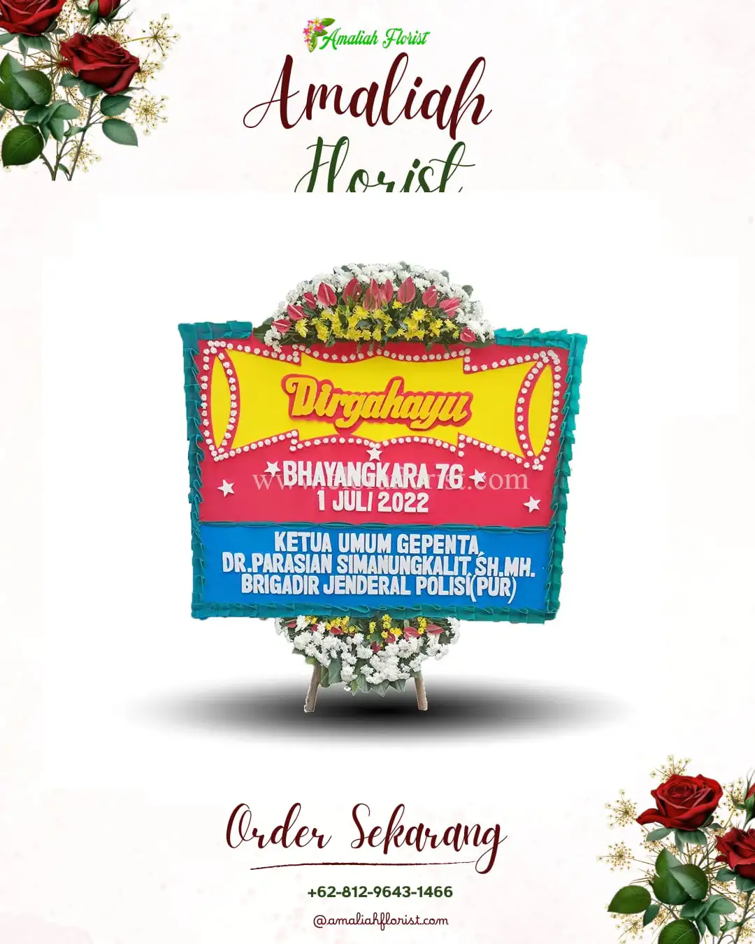 Papan Bunga HUT Ulang Tahun Sabranglor